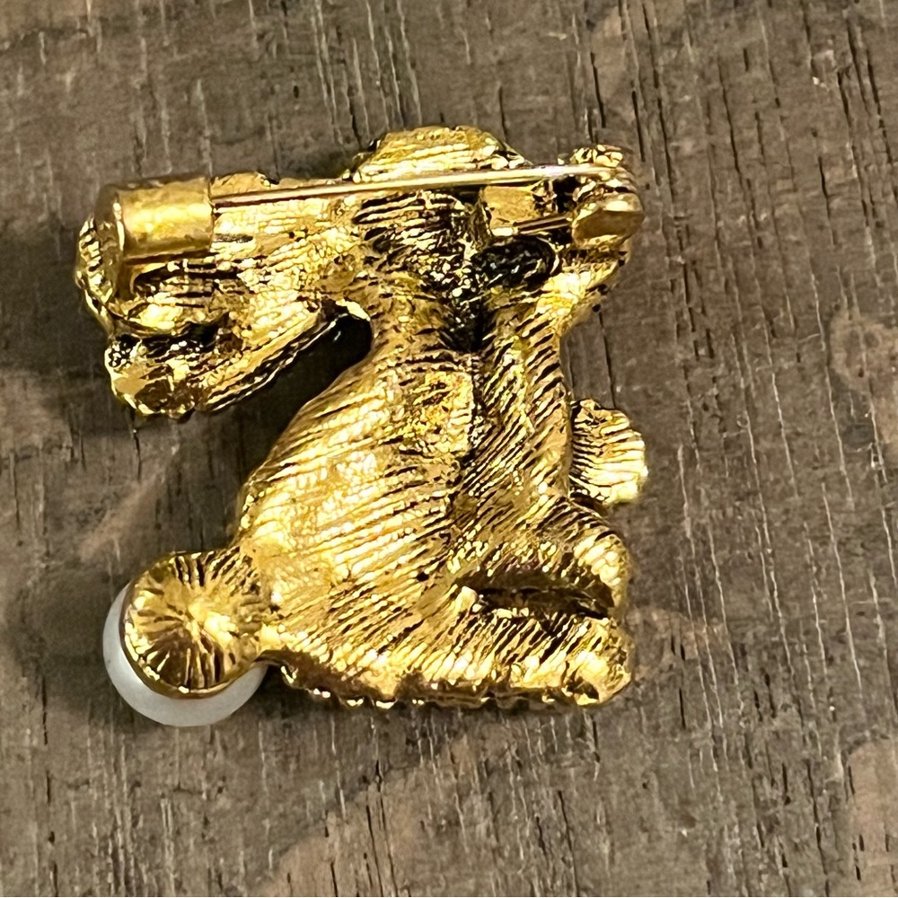 🐰 NEW Rhinestone Rabbit / Bunny Brooch Pin - Picture 7 of 7